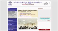 Desktop Screenshot of dite.delhigovt.nic.in